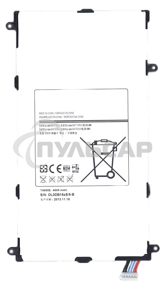 Аккумуляторная батарея T4800E для Samsung Galaxy Tab Pro 8.4 SM-T325 3.8V 18.24Wh