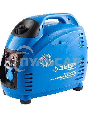 Электрогенератор бензиновый инверторный ЗУБР ЗИГ-1200, 1.2 кВт, 94 дБ, 18.8 кг