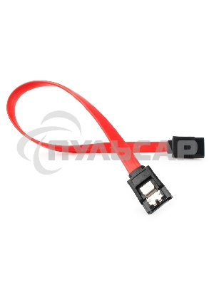 Кабель интерфейсный SATAIII Cablexpert CC-SATAM-DATA-0.3M, 30см, 7pin/7pin, защелка, пакет