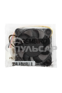 Вентилятор для корпуса Gembird D40SM-12A черный, 40 мм, 6000 об/мин, 25 дБ, 3 pin