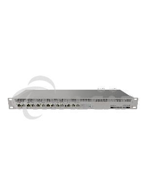 Маршрутизатор MikroTik RouterBOARD 1100Dx4 with Annapurna Alpine AL21400 Cortex A15 CPU (4-cores, 1.4GHz per core), 1Gb RAM, 13xGbit LAN, 60Gb M.2 drive, RouterOS L6, 1U rackmount case, Dual PSU