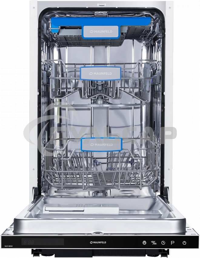 Встраиваемая посудомоечная машина Maunfeld MLP-08IM, черный, 44.8 см, 10 компл., 47 дБ, класс A++