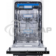 Встраиваемая посудомоечная машина Maunfeld MLP-08IM, черный, 44.8 см, 10 компл., 47 дБ, класс A++