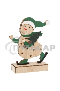 Деревянная фигурка Neon-night с подсветкой 