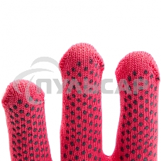 Перчатки из синтетической нити, ПВХ точка, 13 класс, 