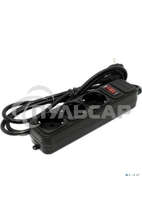 Сетевой фильтр ExeGate EX221176RUS SP-3-1.8B (3 розетки, 1.8м, евровилка, черный)
