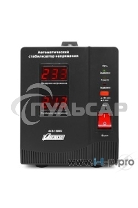 Стабилизатор напряжения Powerman AVS 1500D черный (220В±8% 1500ВА,12А,КПД 98%,циф. индикация вх./вых.)