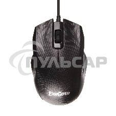 Мышь проводная ExeGate Professional Standard SH-9027 черный, 1000 dpi, USB, кнопки - 3