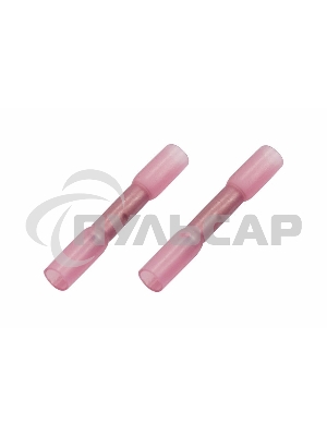 Соединительная гильза изолированная термоусаживаемая L-37 мм 0.5-1 мм² (ГСИ-т 1.0/ГСИ-т 0,5-1,0) красная Rexant