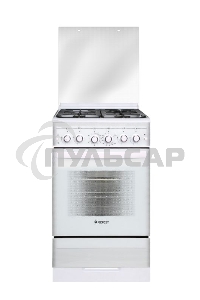Плита газовая Gefest ПГ 5300-02 0040 белый, конфорок 4 шт, духовка 52 л, 50 см x 85 см x 58.5 см