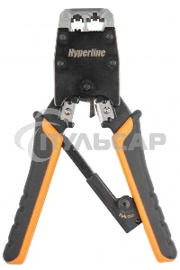 Инструмент обжимной Hyperline HT-500R для RJ-45/RJ-12/RJ-11 (упак:30шт)