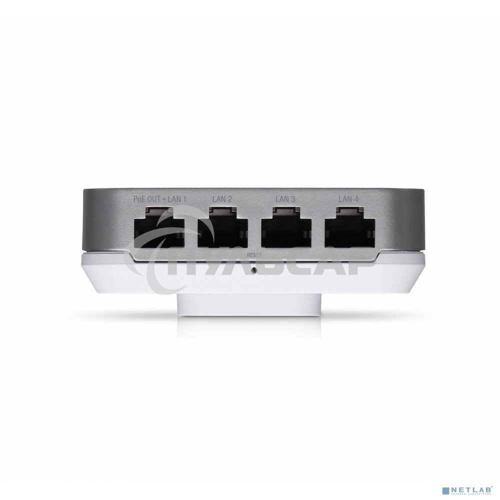 Точка доступаUbiquiti UAP-IW-HD UniFi AP In-Wall HD Точка доступа 2.4+5 ГГц, ac Wave2, 4х4 MU-MIMO, 5х 1G RJ45, 802.3at/af