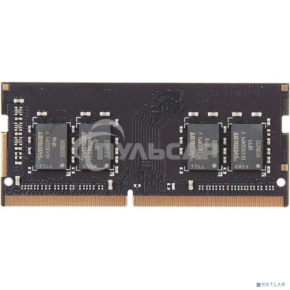 Оперативная память Patriot Signature, DDR4, 8Gb (1x8 Gb), 2666 MHz, CL19, SO-DIMM