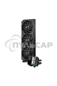 Система охлаждения/ PCCooler DS360 BK (310W, 360мм, LED temp., Black, ARGB Pump/ Fans: 3x120мм, 86.73CFM, 28dBA, 2200RPM/ Pump height 67мм, 28dBA, 3200RPM, Rad thickness 27мм/ S: 1851, 1700, 1200, 20XX, 115X, AM5, AM4)