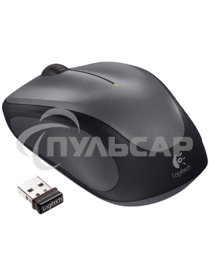 Мышь беспроводная Logitech M235 серый/черный, 1000 dpi, радиоканал, USB, кнопки - 3