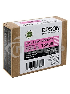 Картридж струйный Epson C13T580B00 светло-пурпурный (80ml)
