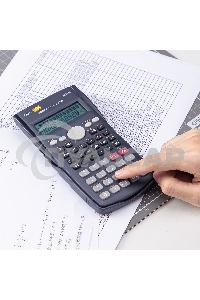 Калькулятор научный Deli ED82MS темно-синий 10+2-разр.