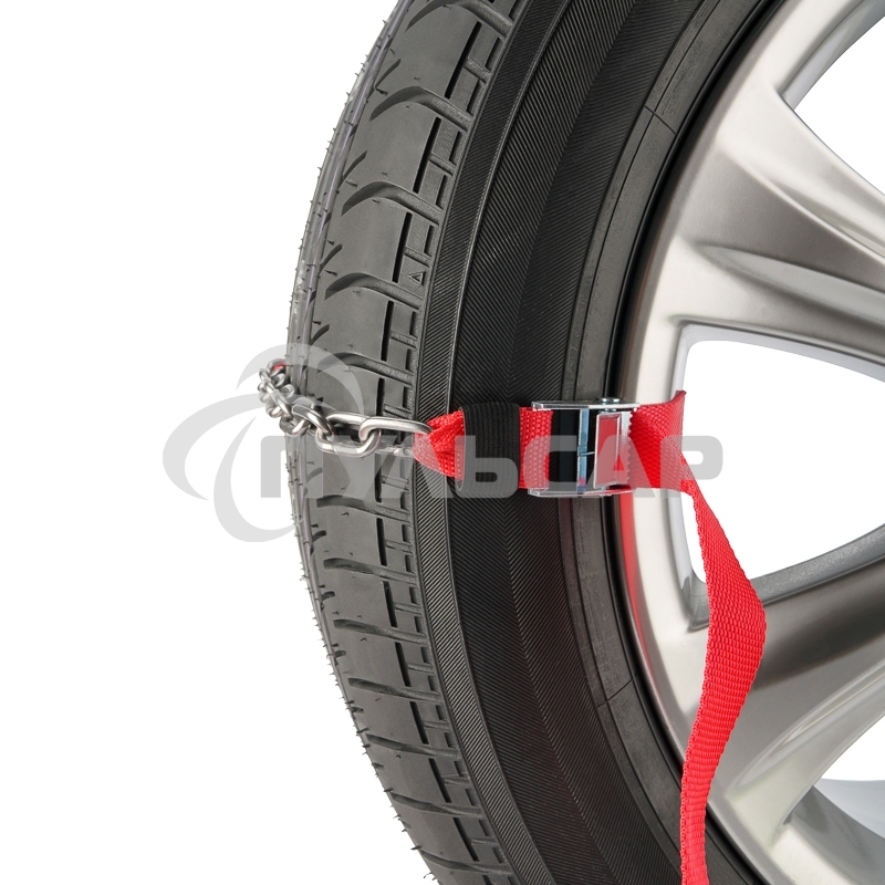 Цепи (браслеты) противоскольжения Rexant для легковых автомобилей, однорядные, к-т 4 шт.