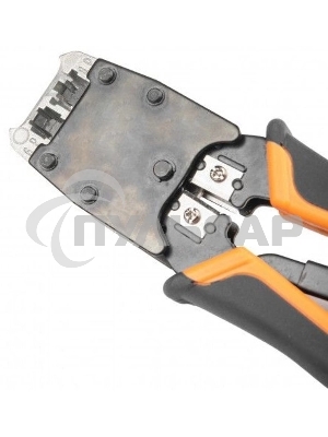 Инструмент обжимной Hyperline HT-500R для RJ-45/RJ-12/RJ-11 (упак:30шт)