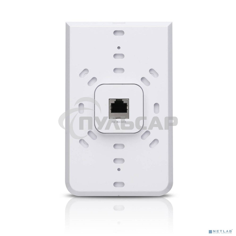 Точка доступаUbiquiti UAP-IW-HD UniFi AP In-Wall HD Точка доступа 2.4+5 ГГц, ac Wave2, 4х4 MU-MIMO, 5х 1G RJ45, 802.3at/af