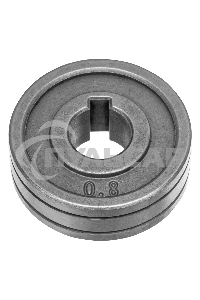 Подающий ролик, V профиль под стальную проволоку 0,8-1мм, 2 шт Denzel