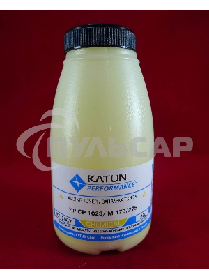 Тонер HP CP 1025/M 175/275 Yellow, химический (фл.25г.) Katun фас. Россия