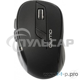 Мышь беспроводная Qumo Office Line M63 серый, 1600 dpi, радиоканал, USB, кнопки - 6