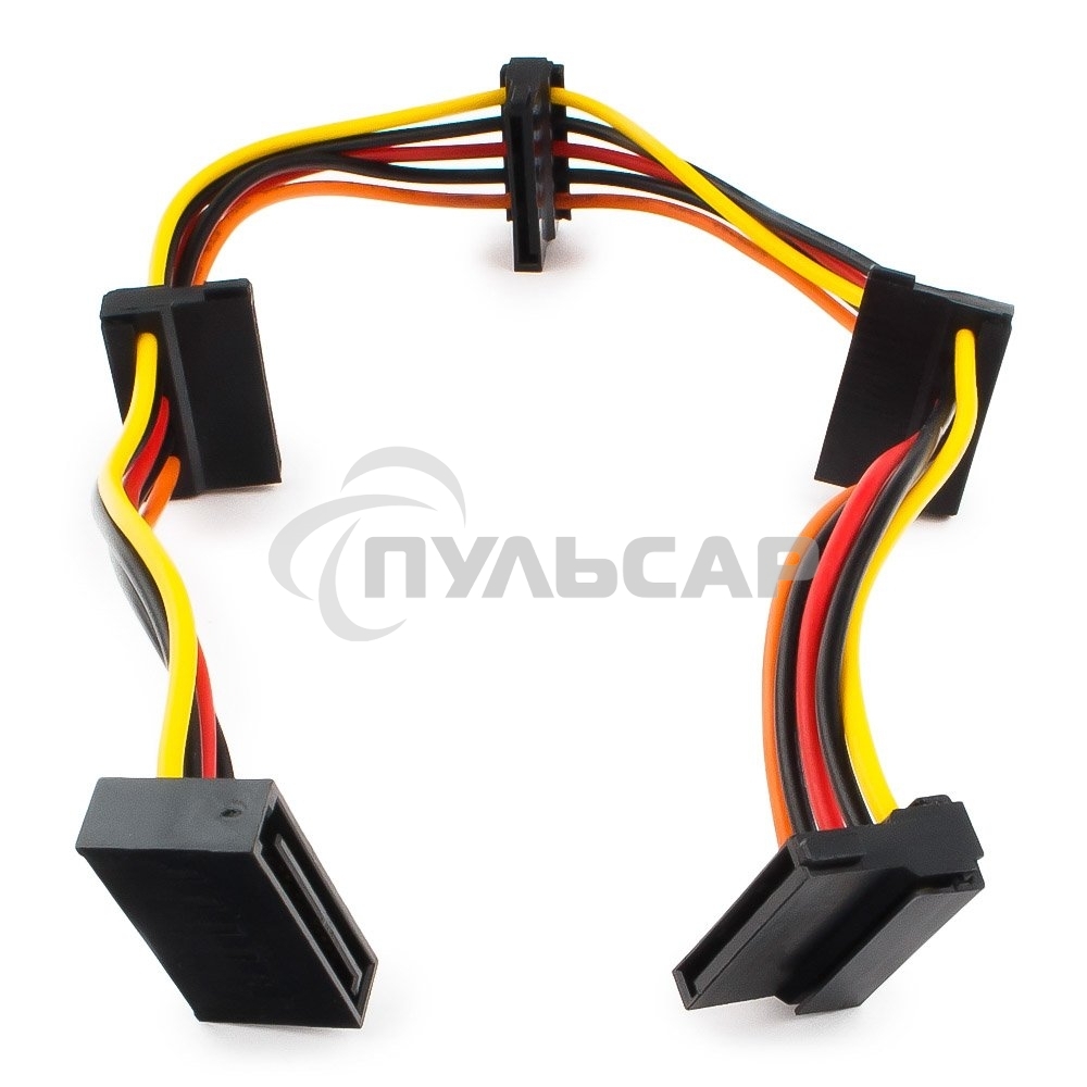 Кабель Cablexpert Кабеля питания SATA, 4x15pin(M)/15pin(F), 40см (CC-SATAMF-03)