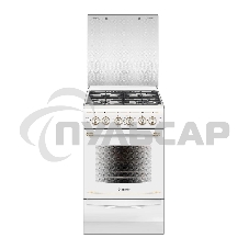 Плита газовая Gefest ПГ 5100-02 0181 белый, конфорок 4 шт, духовка 52 л, 50 см x 85 см x 58.5 см