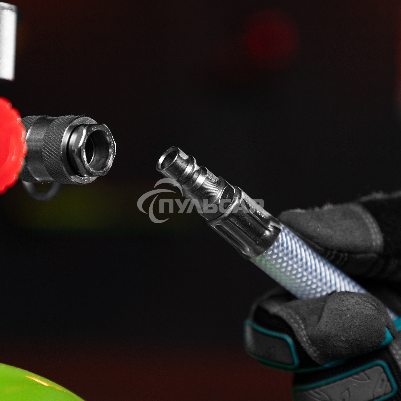 Шланг пневматический ПВХ, 10x16мм, 18 бар, армированный, прозрач., быстросъем, 30м Stels