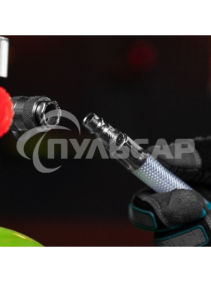 Шланг пневматический ПВХ, 10x16мм, 18 бар, армированный, прозрач., быстросъем, 30м Stels