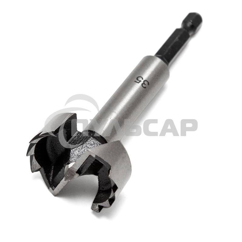 Сверло Форстнера по дереву, 35мм, цилиндрический хвостовик KRANZ