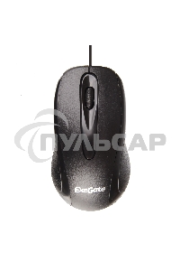 Мышь проводная ExeGate Professional Standard SH-9026 черный, 1000 dpi, USB, кнопки - 3