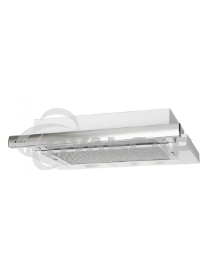 Вытяжка встраиваемая Elikor Интегра 50П-400-В2Л белый/нержавеющая сталь, 50 см, 400 куб. м/ч, 57 дБ