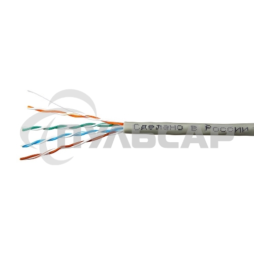 Кабель SkyNet Light UTP indoor 4x2x0,46, медный, FLUKE TEST, кат.5e, однож., 100 м, box, серый