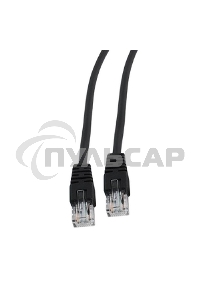 Патч-корд UTP Cablexpert кат.5e, 0.5м, литой, многожильный, черный