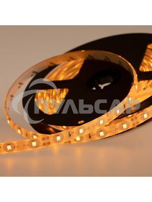 Лента светодиодная силикон, 8 мм, IP65, SMD 2835, 60 LED/m, 12 V, цвет свечения желтый