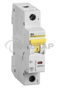 Выключатель автоматический IEK MVA31-1-010-B 10A тип B 6kA 1П 230В 1мод белый (упак.:1шт)