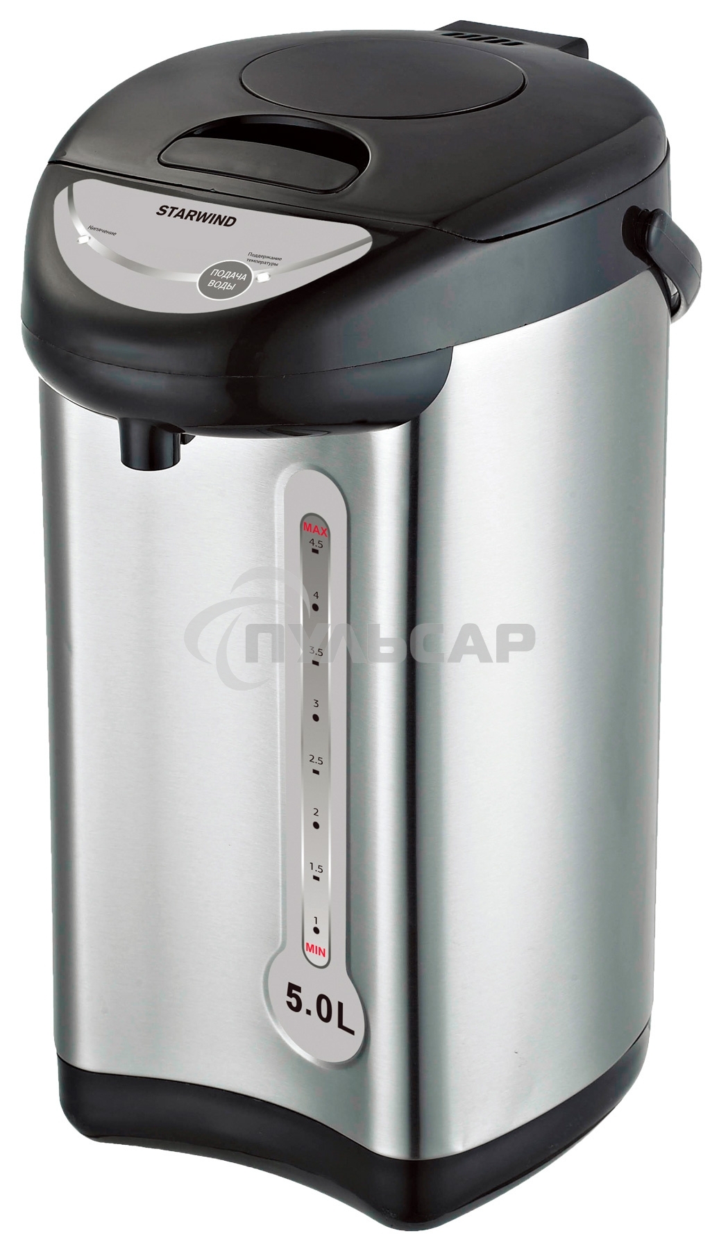 Термопот Starwind STP2850 5л. 750Вт серебристый/черный