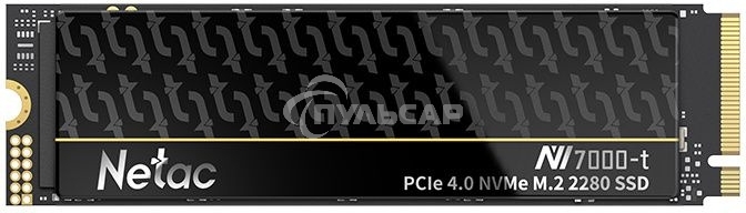 Накопитель SSD Netac NV7000-T, 2Tb, M.2 2280, PCIe 4.0 x4, NVMe, R/W 7300/6700, с радиатором