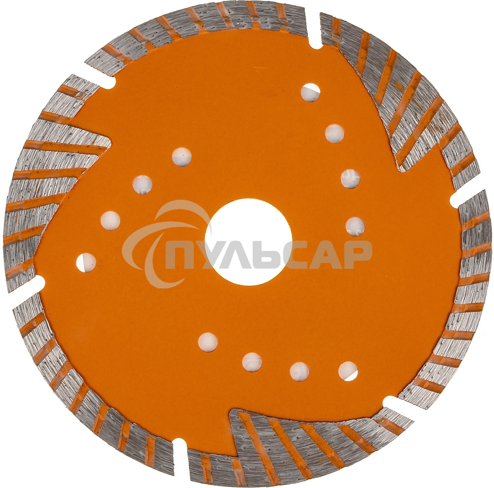 Диск алмазный отрезной Турбо - сегментный 125х22.2мм сухая резка Вихрь 73/10/3/21