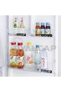 Холодильник Maunfeld MFF195NFIX10 нержавеющая сталь двухкамерный 252/98л морозилка снизу, No Frost