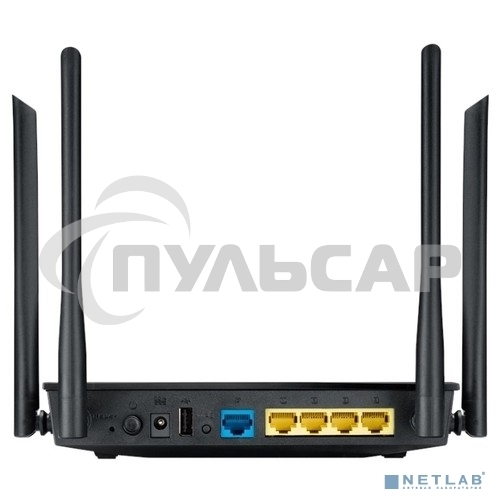 Маршрутизатор беспроводной Asus RT-AC1200 10/100BASE-TX черный (Dual Band)