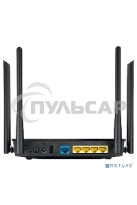 Маршрутизатор беспроводной Asus RT-AC1200 10/100BASE-TX черный (Dual Band)