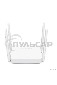 Роутер AC1200 Dual-Band Wi-Fi RouterSPEED: 300 Mbps at 2.4 GHz + 867 Mbps at 5 GHz SPEC: 4× Fixed External Antennas, 2× Gigabit LAN Ports, 1× Gigabit WAN PortFEATURE: Router/Access Point Mode, WPS/Reset Button, IPTV, IPv6, Beamforming, MU-MIMO