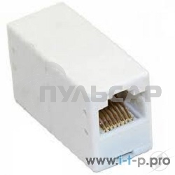 Коннектор проходной адаптер RJ45 Gembird Соединитель RJ-45F/RJ-45F TA350/1