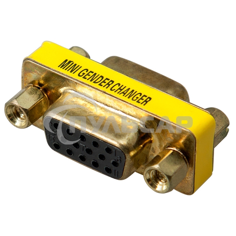 Переходник Rexant (17-6817) ПЕРЕХОДНИК гн.VGA - гн.VGA GOLD