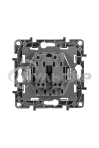 Механизм выключателя 2-кл. СП Etika 10АX безвинт. зажимы сл. кость Leg 672302