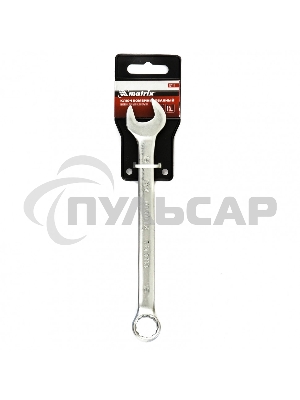 Ключ комбинированный Matrix, 15 мм, CrV, матовый хром