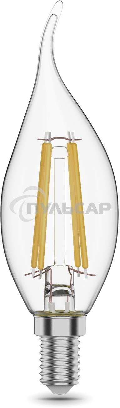 Лампа cветодиодная Gauss LED Filament Свеча на ветру E14 11W 720lm 2700K 1/10/50